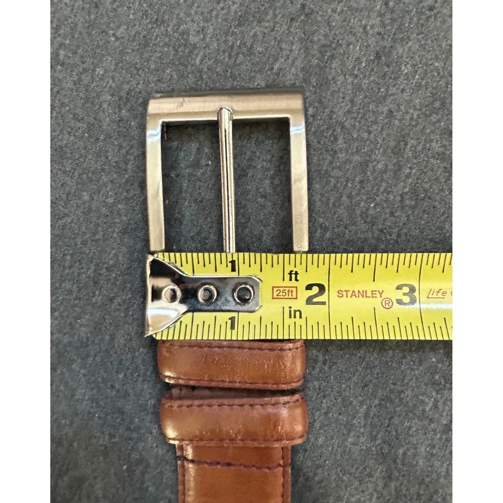 Allen Edmonds Brown Calfskin Leather Belt Mens Size 40 1.25